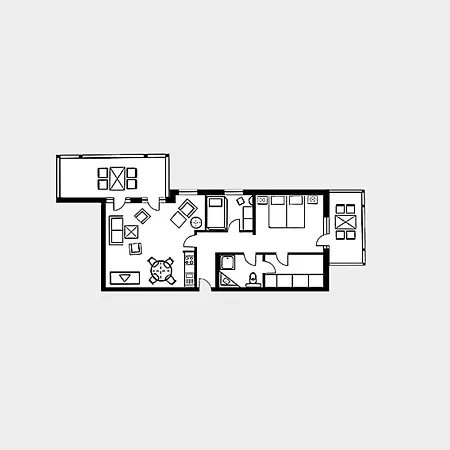 Strandvillen - Mit Meerblick, 2 Schlafzimmern Und Balkon Sv-761 Binz